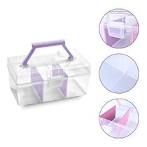 Maleta Multiuso Divisória Removível Make Esmalte Organização Maleta Multiuso Divisória Removível Make Esmalte Organização