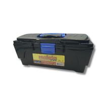 Maleta Multiuso Ferramentas, Parafusos, Armarinho, Pesca etc Preta Com Alça e Trava 14x32 - ERCAPLAST