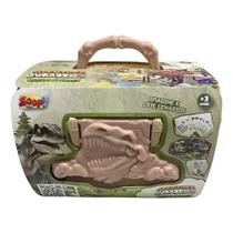 Maleta Mundo Jurássico Cenário 50 Peças Zoop Toys