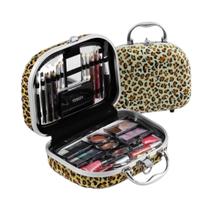 Maleta Onça Kit De Maquiagem Fenzza Com 28 Itens