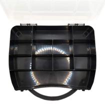 Maleta Organizadora 12 divisórias Multiuso Miçangas Bijuterias