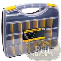 Maleta Organizadora de Ferramentas, Parafusos, Pesca, Chaves com 23 Divisões