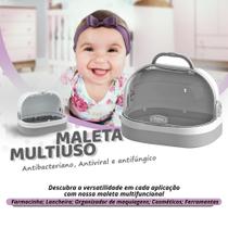 Maleta Organizadora Farmacinha Multiuso Enxoval de Bebê Primeiros Socorros Caixa Maquiagem