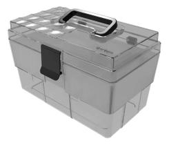 Maleta Organizadora Multiuso Fumê Com Preto