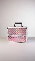 Maleta Organizadora Profissional Rosa 30cm com Bandejas Maleta Organizadora Profissional Rosa 30cm com Bandejas