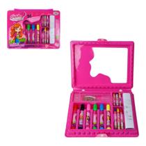 Maleta P/ Pintura Escolar 33 Peças Glam Girls REF: WE 3897 Maleta P/ Pintura Escolar 33 Peças Glam Girls REF: WE 3897