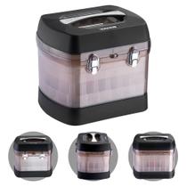 Maleta Para 68 Esmaltes Esmaltebag Organizador Porta Acetona Preto Dompel