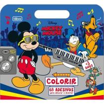Maleta para Colorir Tilibra Mickey Mouse 8 Folhas + 68 Adesivos