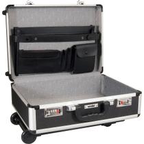 Maleta Para Ferramentas 455x330x155mm Preta Com Puxador E Ro