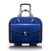 Maleta para laptop McKlein GRANVILLE 15 polegadas de couro com rodas