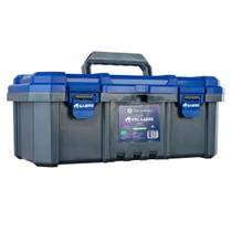 Maleta para Pesca 15L PBC Sabre Pesca Brasil Azul e Cinza Portátil Caixa Organizadora para Iscas e Acessórios Maleta para Pesca 15L PBC Sabre Pesca Brasil Azul e Cinza Portátil Caixa Organizadora para Iscas e Acessórios