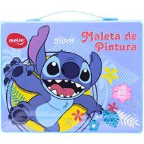 Maleta Para Pintura 64 Itens Stitch Plastica Molin
