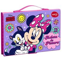 Maleta Para Pintura 72 Itens Disney Minnie Retangular Molin Cor:Rosa Maleta Para Pintura 72 Itens Disney Minnie Retangular Molin Cor:Rosa