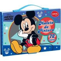 Maleta Para Pintura Licenciada Mickey Completa 72 Itens