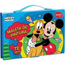 Maleta para Pintura Mickey com 72 ITENS