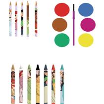 Maleta para Pintura Princesas KIT de Pintura com Adesivos Maleta para Pintura Princesas KIT de Pintura com Adesivos
