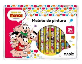 Maleta Para Pintura Turma Da Monica 24 Pecas