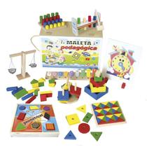 Maleta pedagógica com 10 brinquedos - carlu - 1242