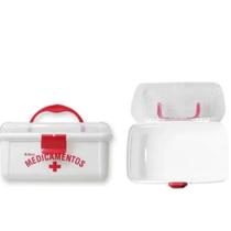 Maleta Pequena Para Medicamentos Primeiros Socorros 19x16x10Cm 043 Nitron - ENVIO IMEDIATO