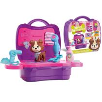 Maleta Pet Shop Infantil Cachorrinho C/ Acessórios Duchinha - Divertoys