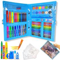 Maleta Pintura 68 Peças Infantil Estojo Para Colorir Escolar