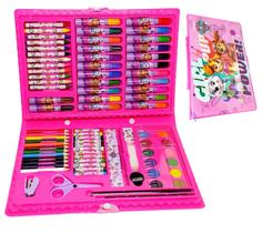Maleta Pintura Escolar Skye Patrula Canina Girl Pup Estojo 85 Itens Maleta Pintura Escolar Skye Patrula Canina Girl Pup Estojo 85 Itens