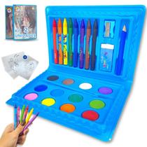 Maleta Pintura Infantil Estojo 24 Peças - Cores Vibrantes Maleta Pintura Infantil Estojo 24 Peças - Cores Vibrantes