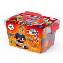 Maleta plaket com 100 peças - paki toys - 1292