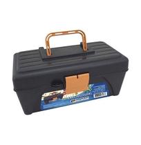 Maleta Plastic Pescaria Bandeja Economica Preta 30,5X13X15,5
