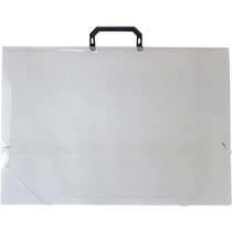 Maleta Plastica Com Alca A3 Cristal 23Mm
