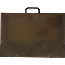 Maleta Plástica com ALÇA A3 Fume 23MM