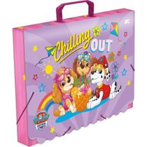 Maleta Plástica com ALÇA Decorada Patrulha Canina Feminina 40MM