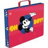 Maleta Plastica com ALCA Mickey Oficio 40MM DAC Maleta Plastica com ALCA Mickey Oficio 40MM DAC