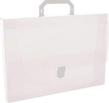 Maleta Plastica Com Alca Oficio Cristal 43Mm