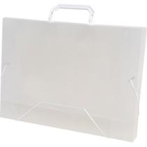 Maleta Plástica com ALÇA Ofício Cristal 43MM