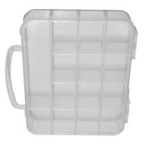 Maleta Plastica Organizadora 14 Divisórias - Transparente
