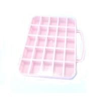 Maleta Plastica Organizadora Joy 25 Divisórias - Rosa Bebe