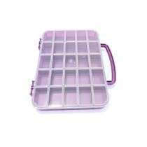 Maleta Plastica Organizadora Joy 25 Divisórias - Roxa