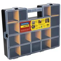 Maleta Plástica Organizadora Master 17'' Com Divisórias Amarelo e Preto Tramontina