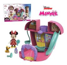 Maleta playset pet shop da minnie c/ boneca minnie+pluto elka