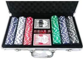 Maleta Poker 300 Fichas + Embaralhador