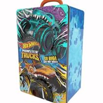 Maleta Porta Carrinhos Monster Trucks Hot Wheels Fun