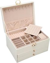 Maleta Porta Joias Caixa Bijuteria Grande Expositor 3 Gavetas Luxo Feminina