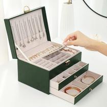 Maleta Porta Joias Caixa Bijuteria Grande Expositor 3 Gavetas Luxo Feminina