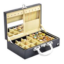 Maleta Porta Jóias e Bijuterias Sintético Croco