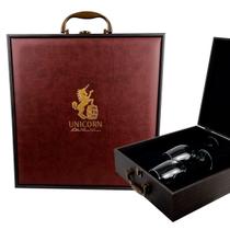 Maleta Porta Vinho para 2 Garrafas Kit com 2 Taças Vitino Regale