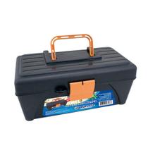 Maleta Preta Caixa Ferramentas Bandeja 12" - FMSP