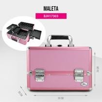 Maleta Profissional de Maquiagem Rosa Jacki Design Maleta Profissional de Maquiagem Rosa Jacki Design