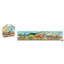 Maleta Quebra-Cabeça Panorâmico Dino 100 peças - janod