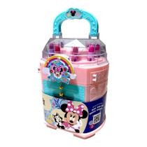 Maleta Rosa Minnie Mouse Disney C/ Kit De Maquiagem Portátil Fenzza Maleta Rosa Minnie Mouse Disney C/ Kit De Maquiagem Portátil Fenzza